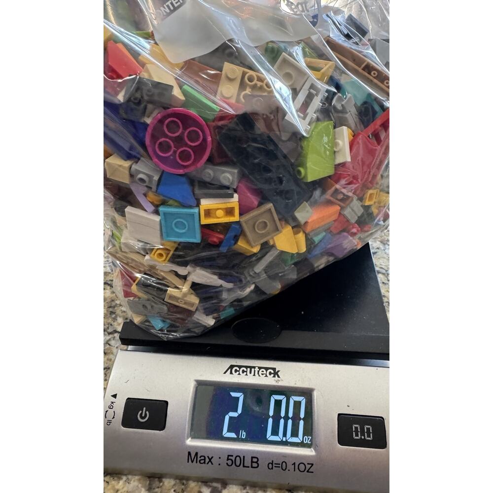 2 TWO POUNDS MIXED LOT OF CLEAN LEGO PIECES from Sets